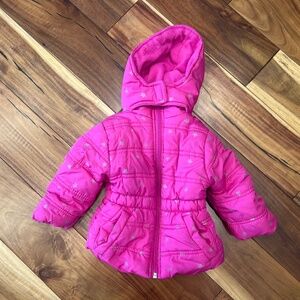 Pink Platinum Winter Puffer Jacket size 12 months